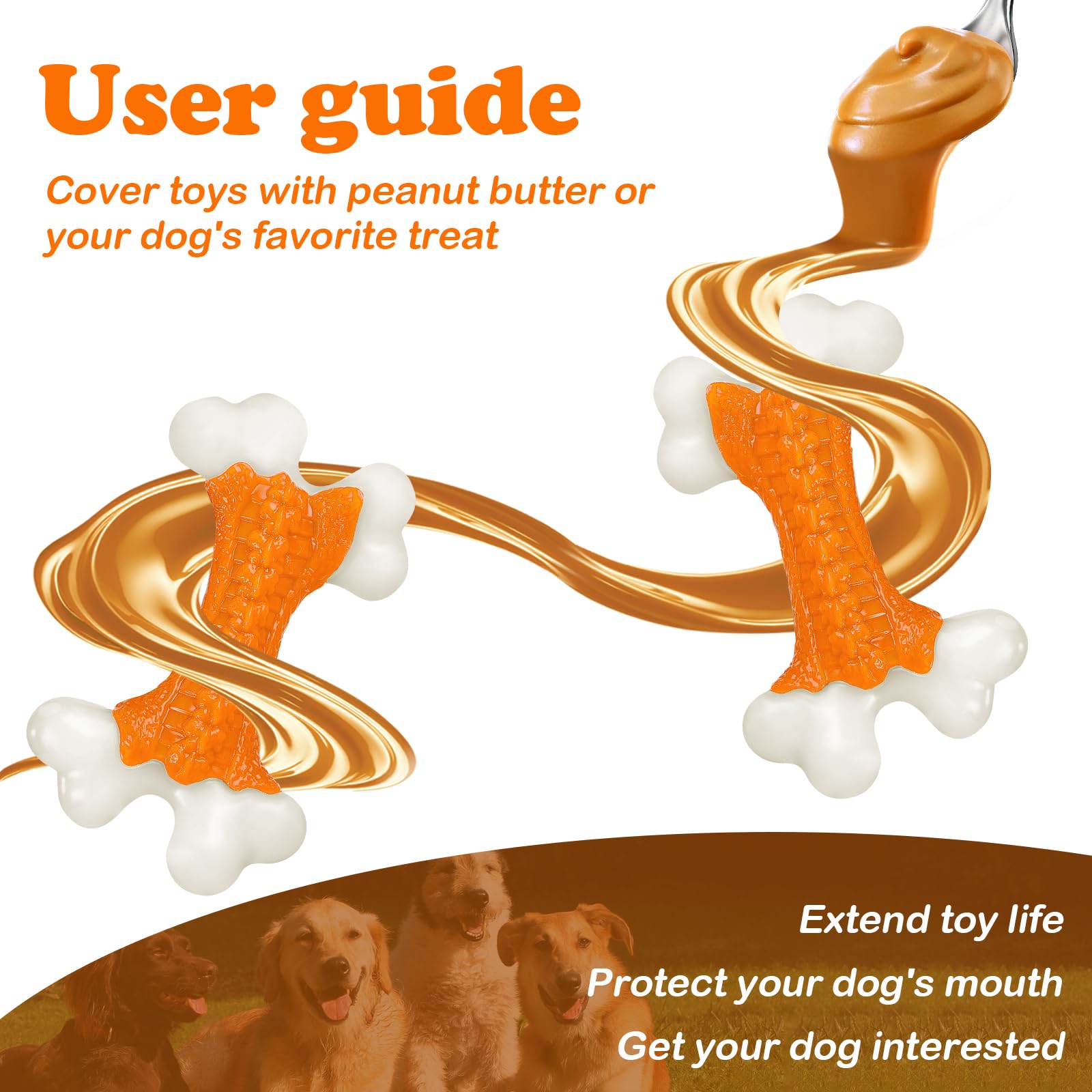 Kseroo Tough Dog Toys, Toys for Aggressive Chewers Large Breed