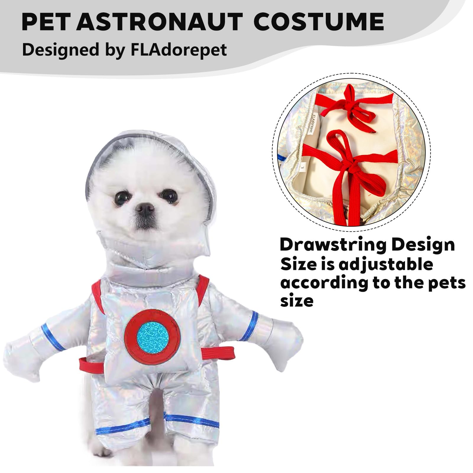 Dog Astronaut Standing Halloween Party Costume