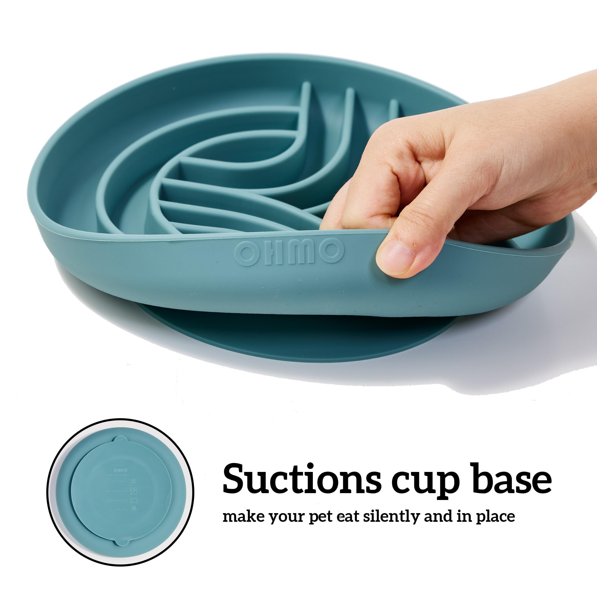 Silicone Puppy Cat Food Bowl with Anti-Slip Suction Cup