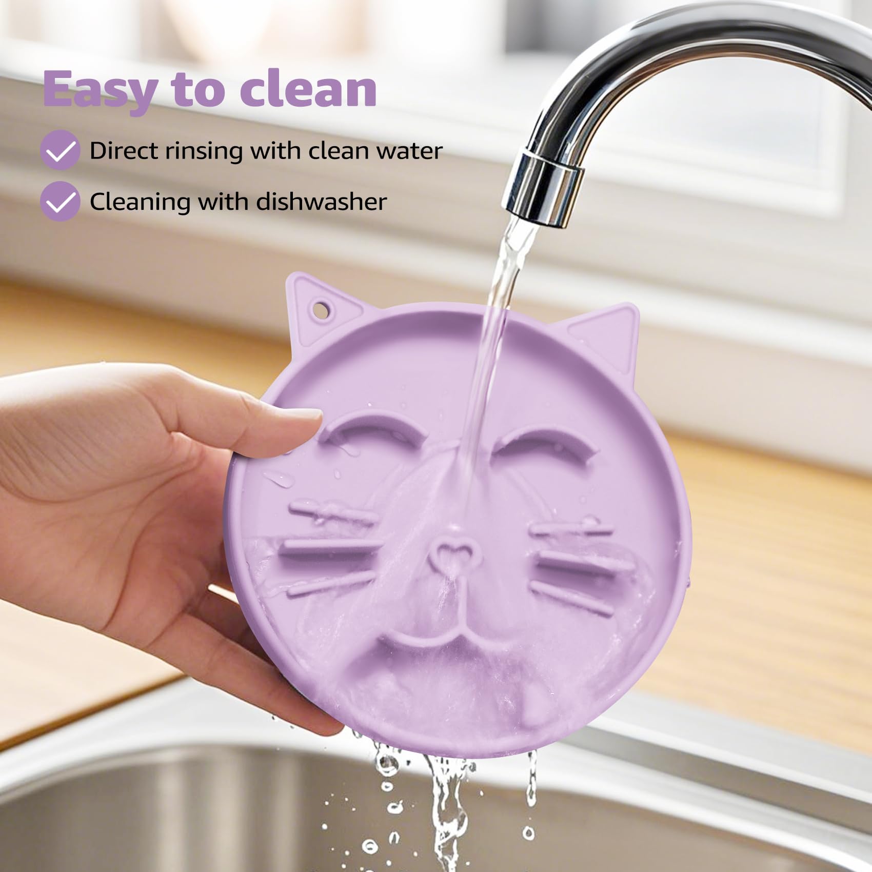 Coomazy Silicone Slow Feeder Dog Cat Bowls