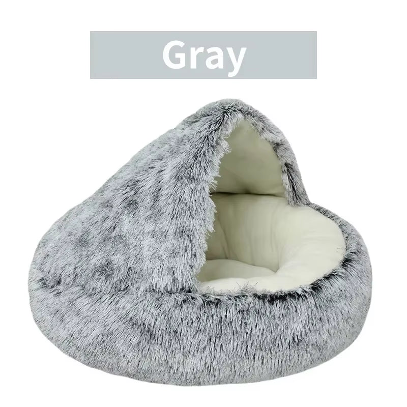 Plush Pet Cave Bed/ Nest for Dogs and Cats (Color and Size Options)