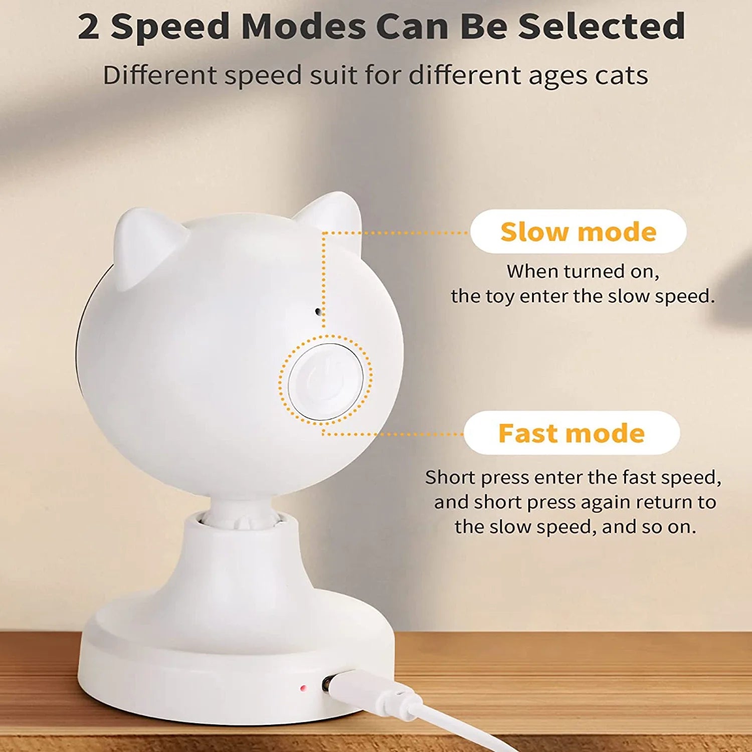 Interactive Laser Cat Toys for Indoor Cats/ Automatic White
