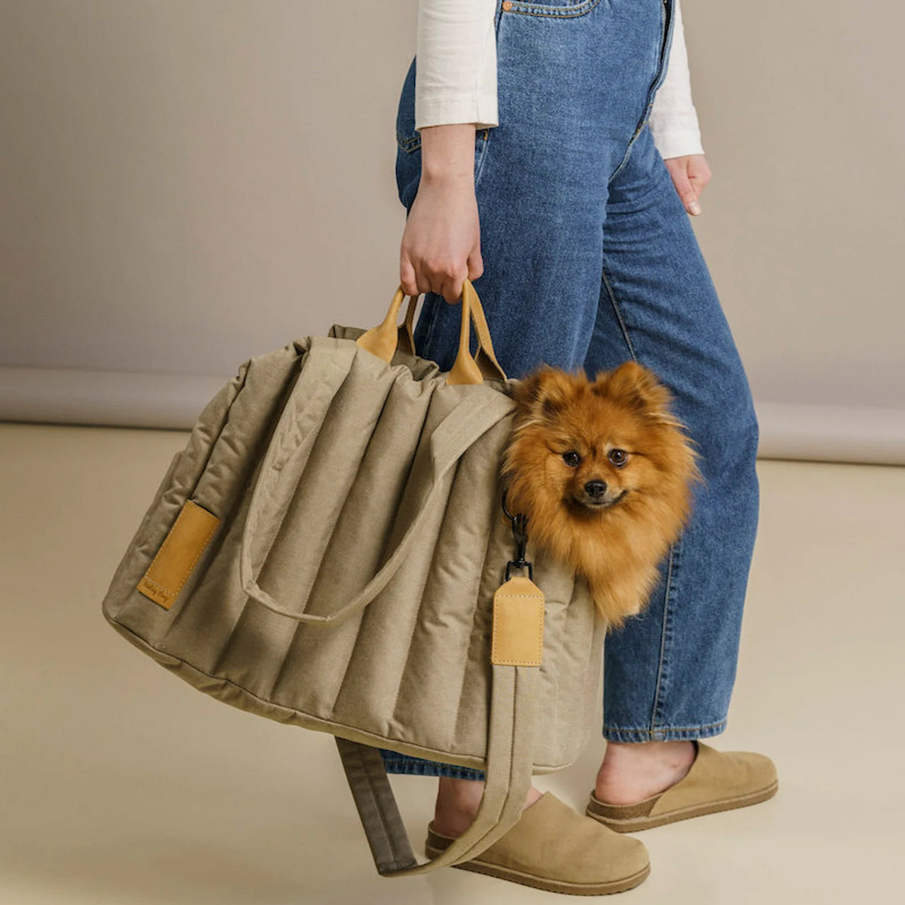 Luxury Dog Carrier with Thicken Removable Fleece Lining Winter Warm