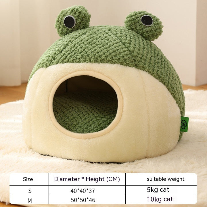 Pet Nest Little Frog Series Warm Plush Mat Pet House