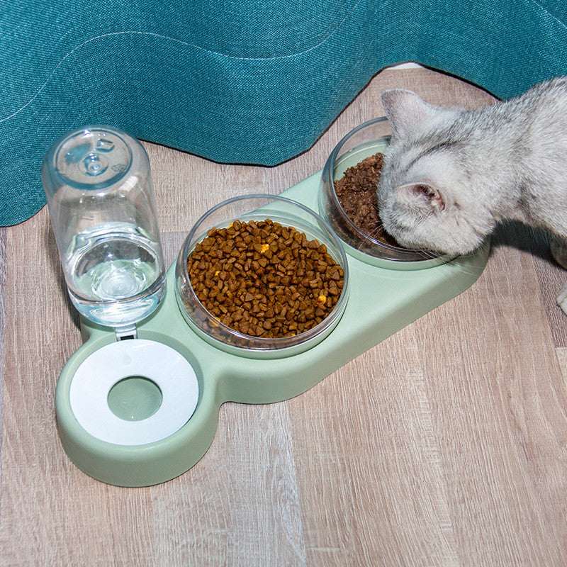 Pet Bowls/ Automatic Feeder Water Fountain/ Double Bowl (Color Options)