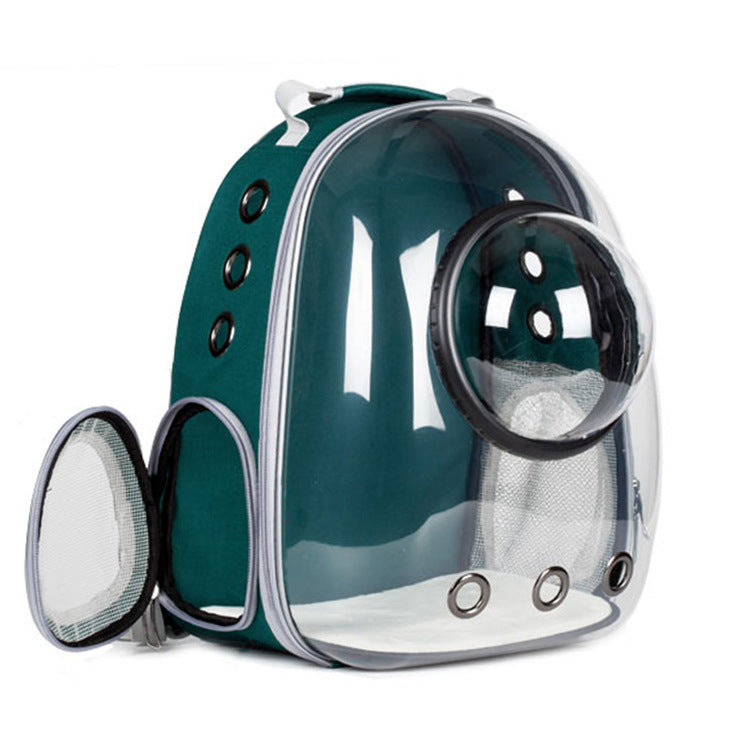 Transparent Breathable Pet Cat Backpack with Skylight