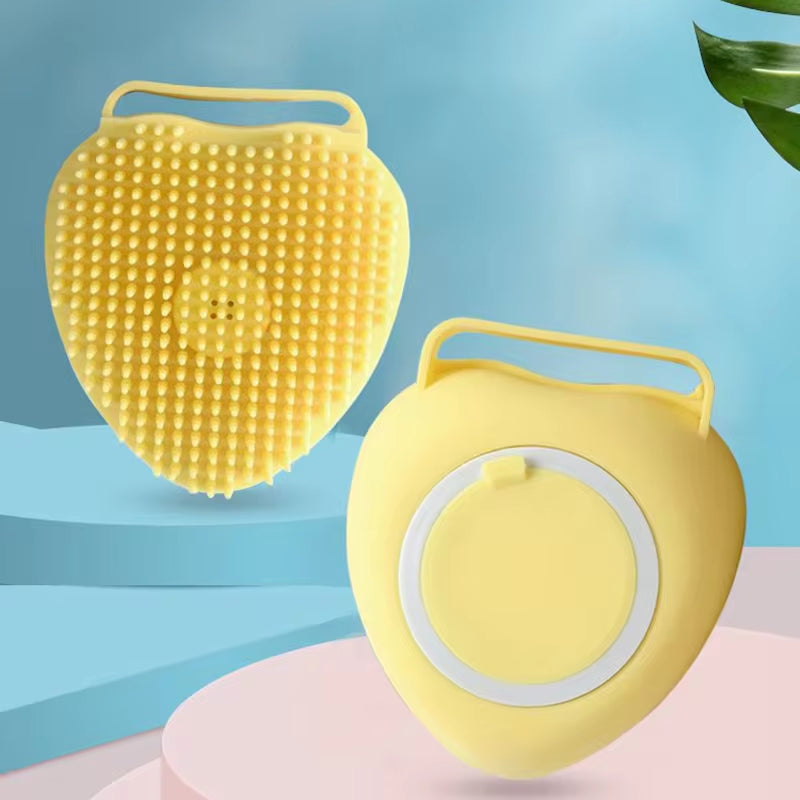 Dog Cat Bath Massage Brush/ Soft Silicone (Color Options)