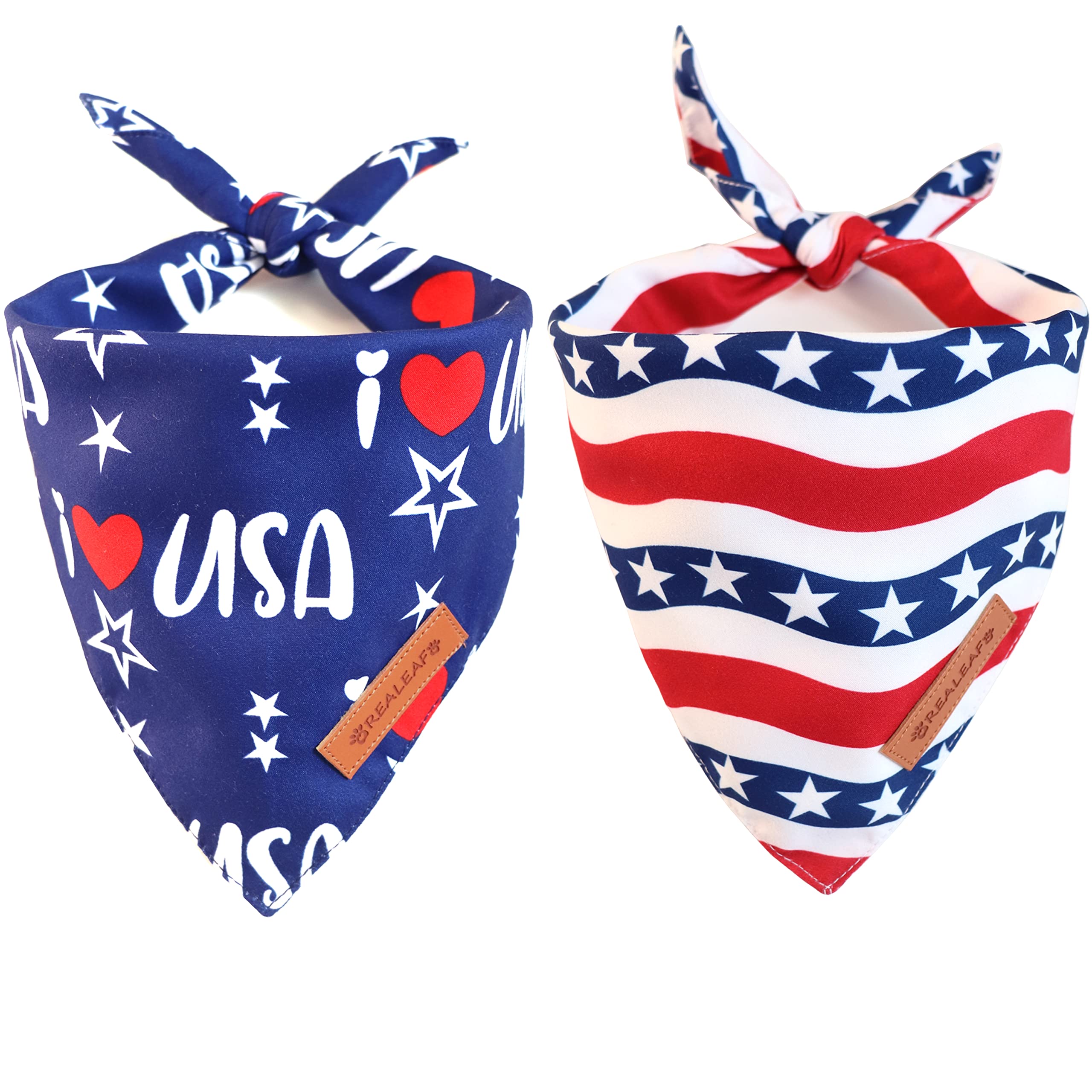 Realeaf Fall Halloween Dog Bandanas 2 Pack