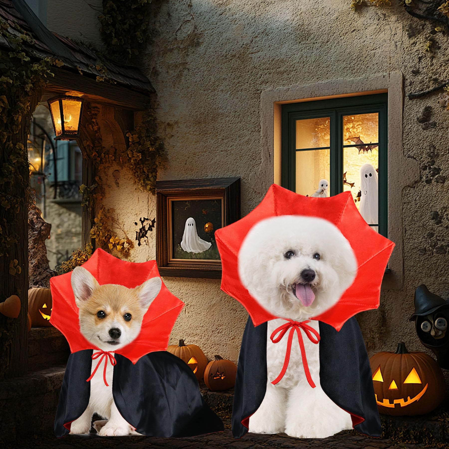 PAYHTOW Dog Halloween Costume Dog Vampire Costume
