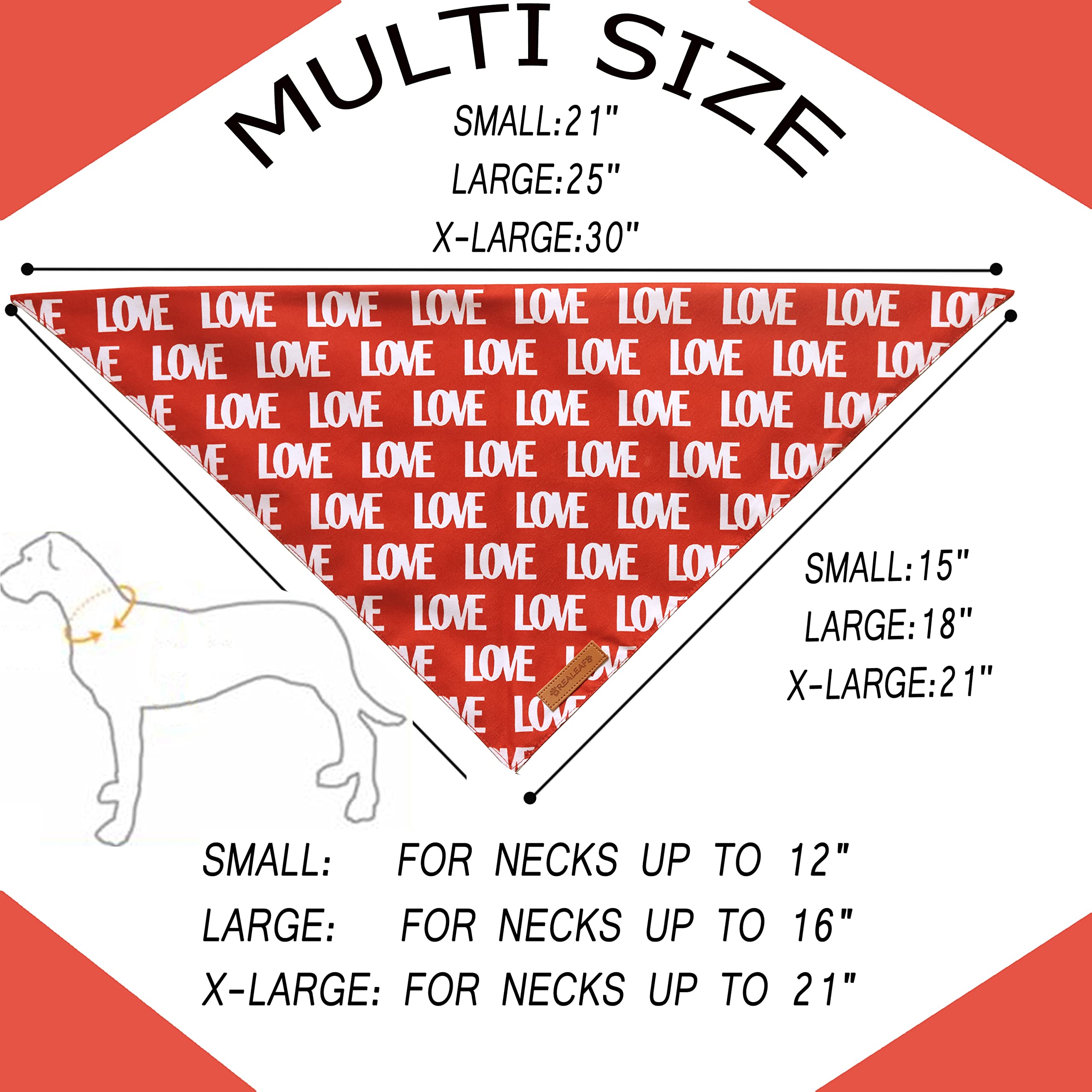 Realeaf Fall Halloween Dog Bandanas 2 Pack