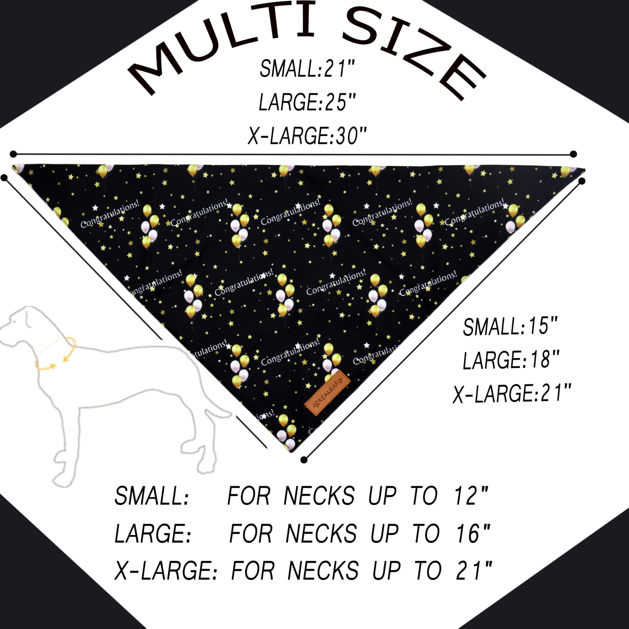 Realeaf Fall Halloween Dog Bandanas 2 Pack