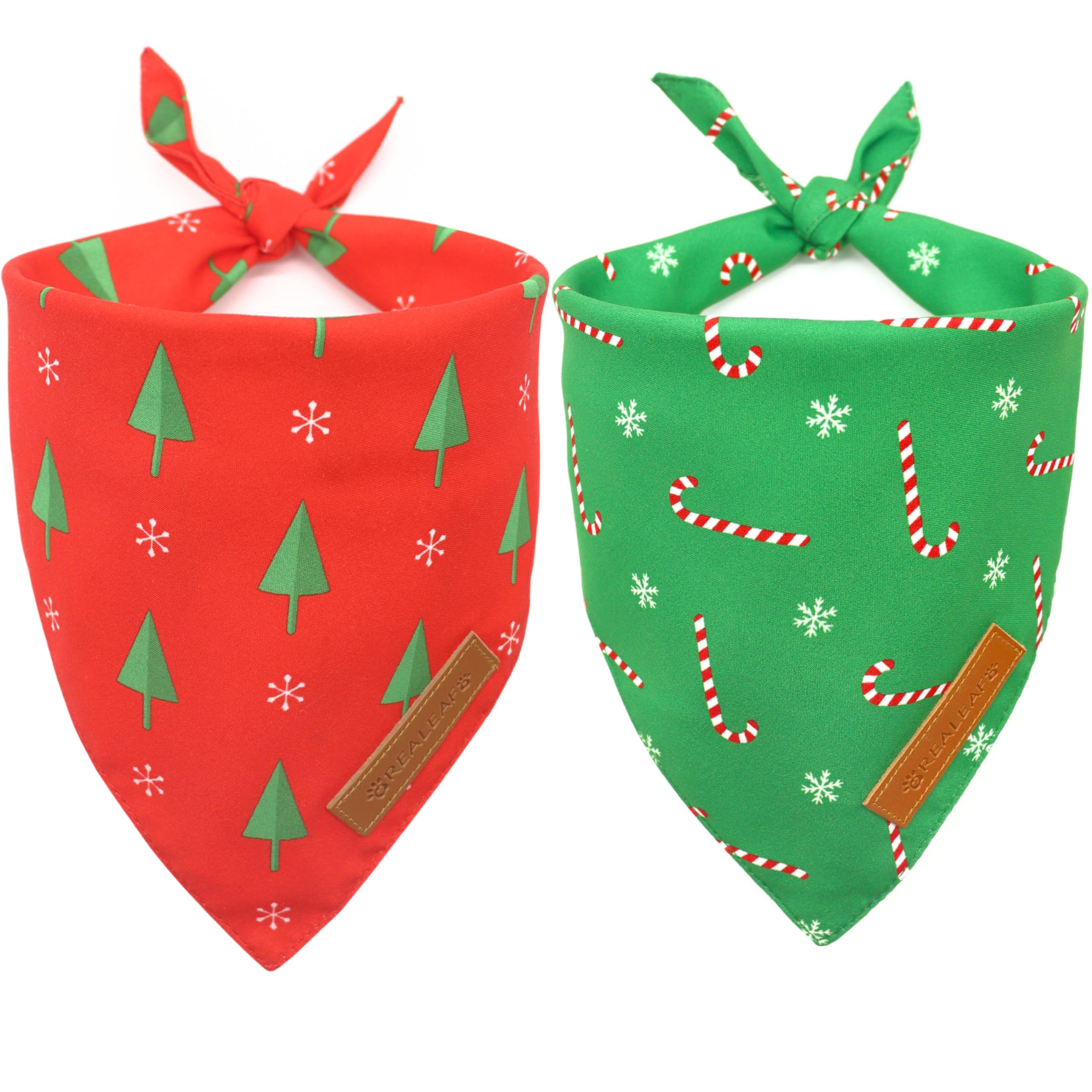 Realeaf Fall Halloween Dog Bandanas 2 Pack