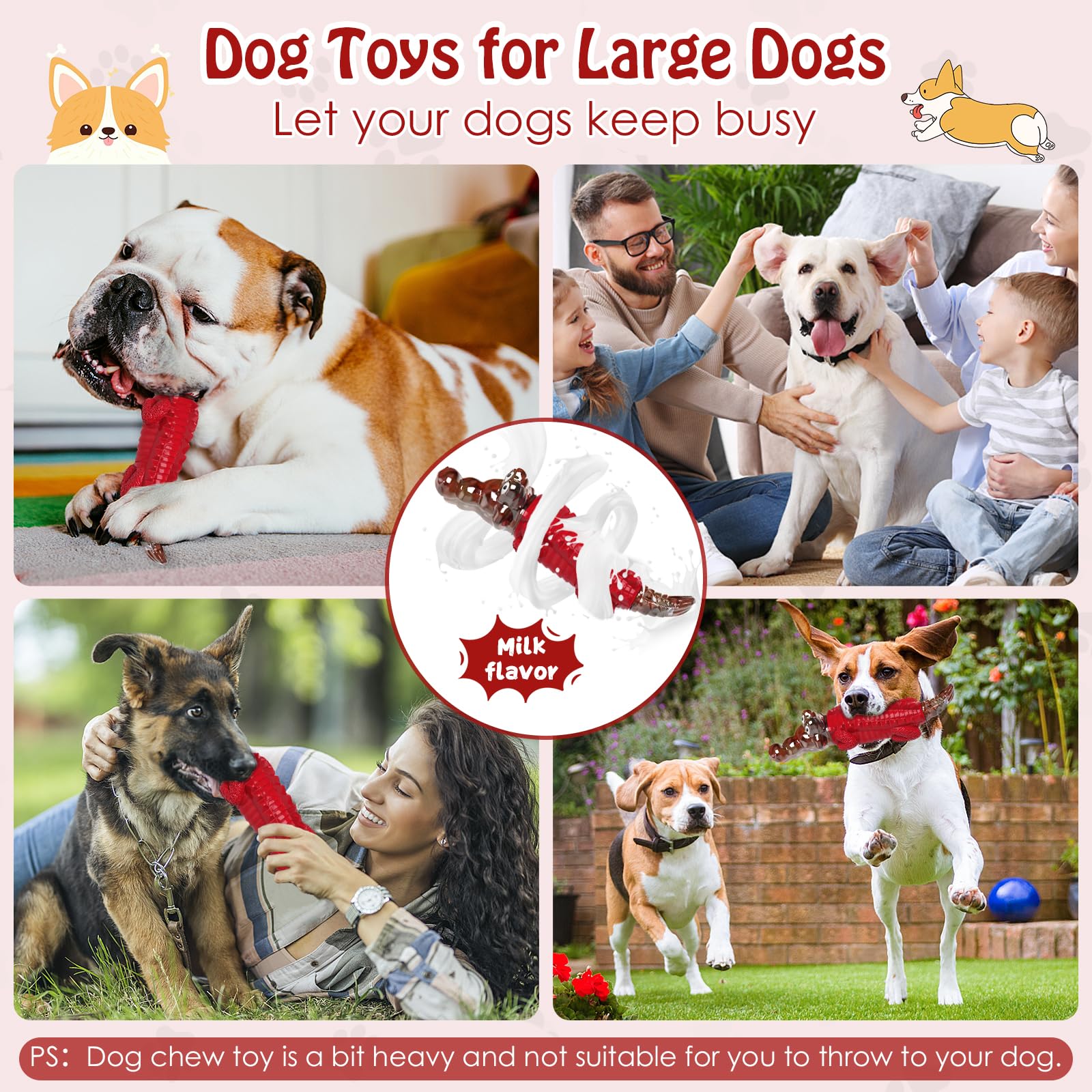 Dog Toys for Aggresive Chewers - Tough