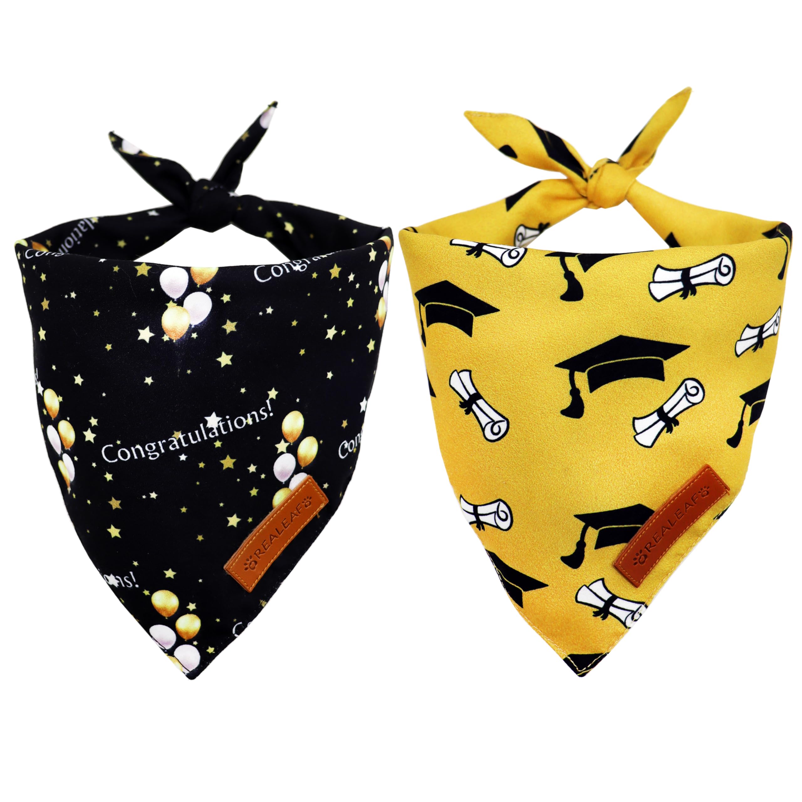 Realeaf Fall Halloween Dog Bandanas 2 Pack