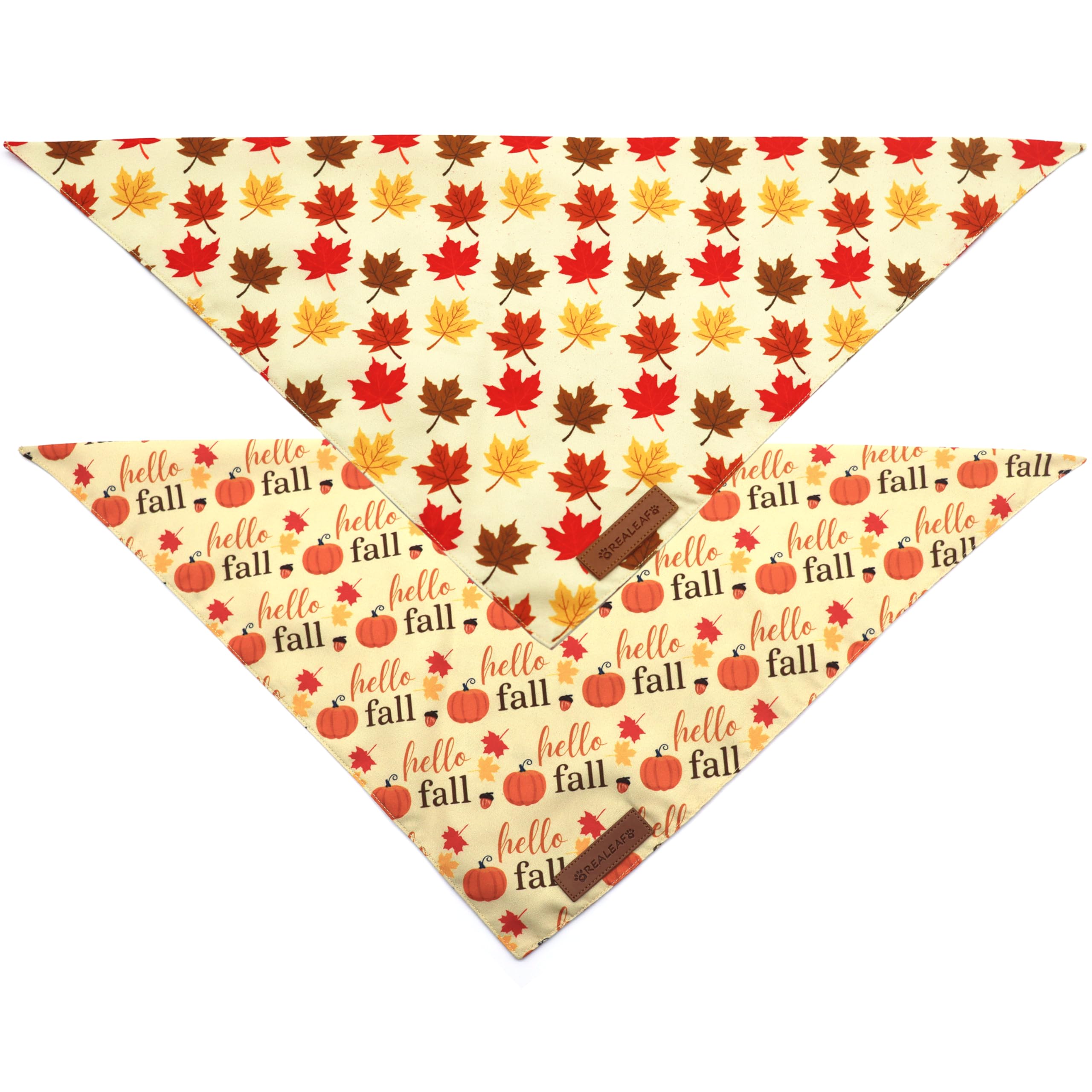 Realeaf Halloween Dog Bandanas 2 Pack