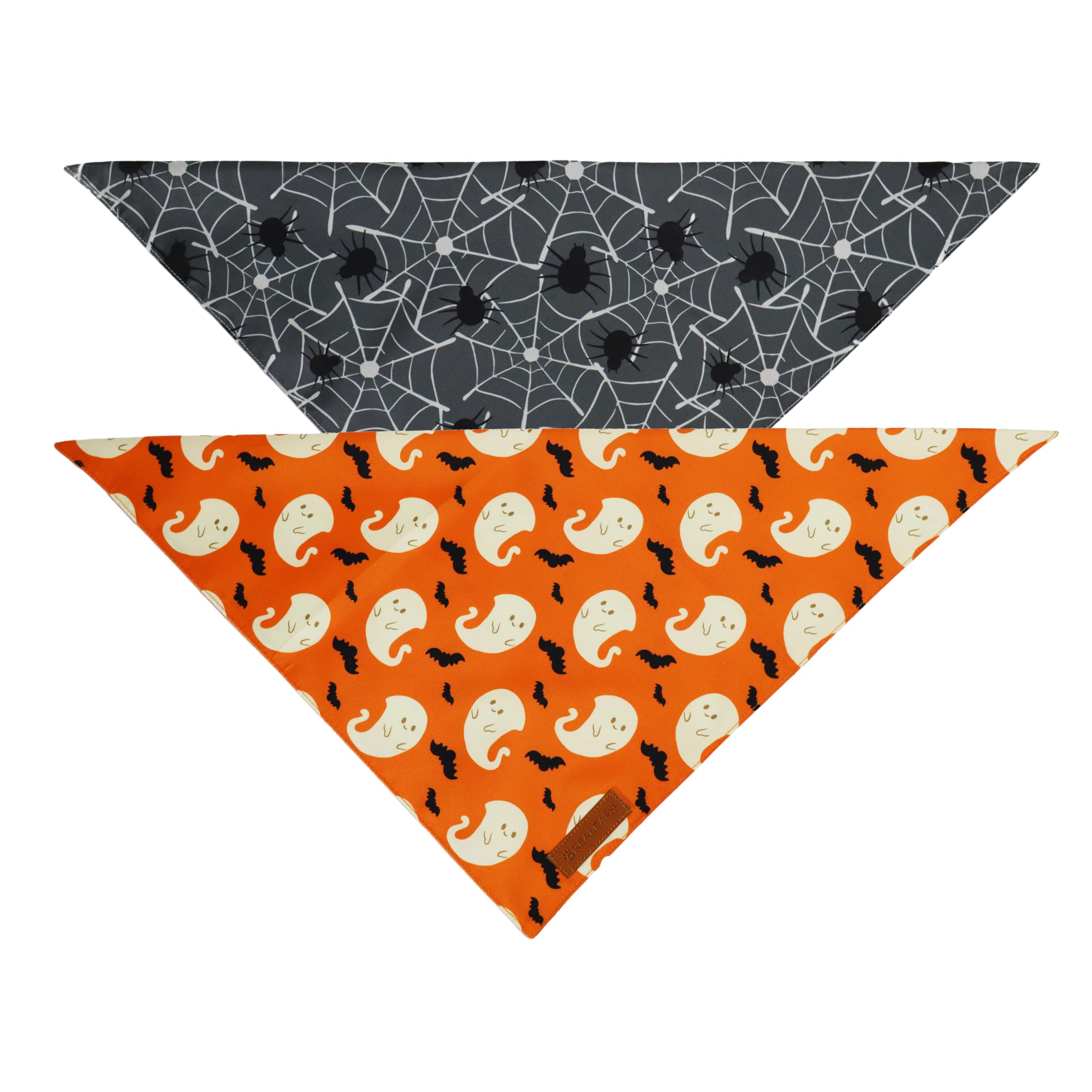 Realeaf Fall Halloween Dog Bandanas 2 Pack