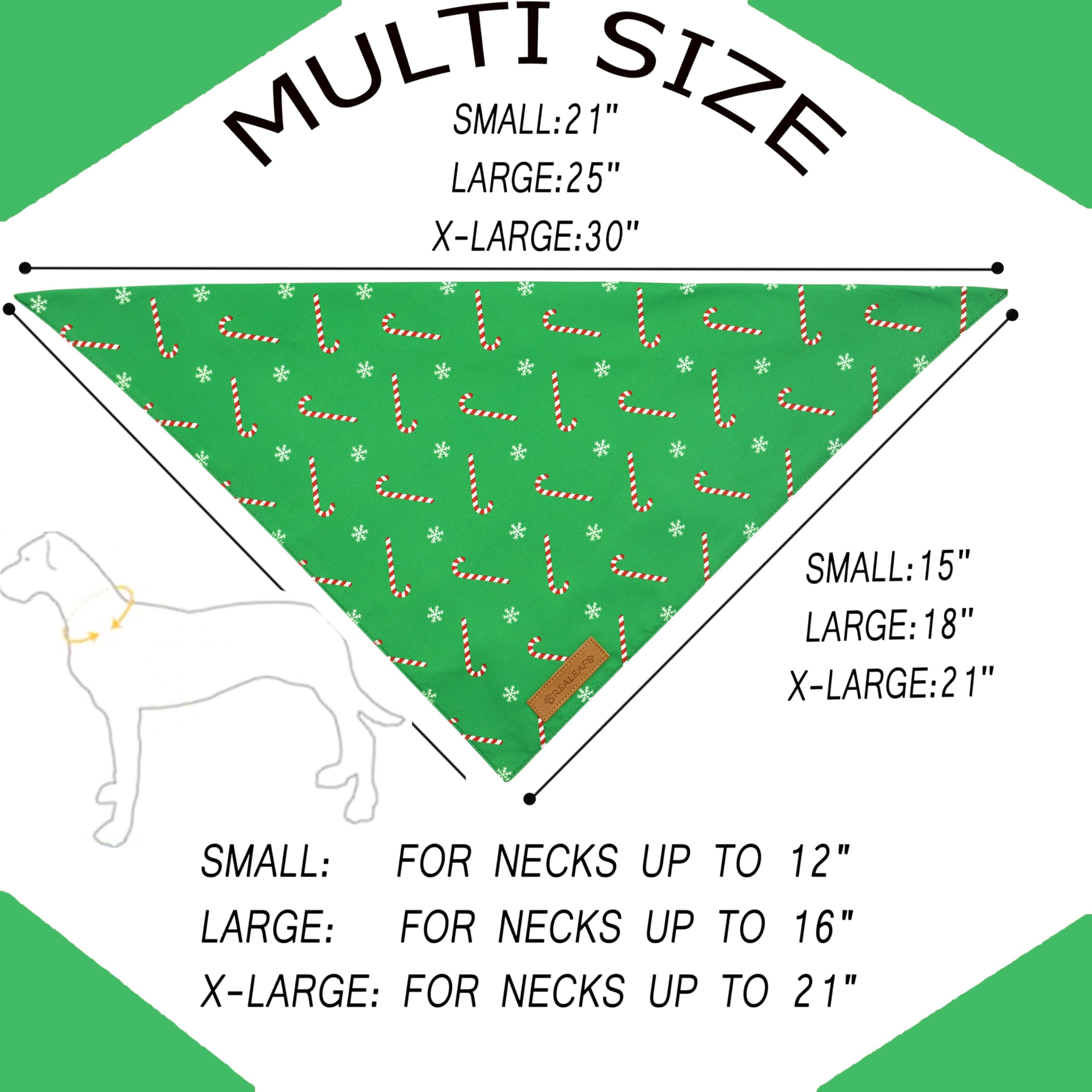 Realeaf Fall Halloween Dog Bandanas 2 Pack