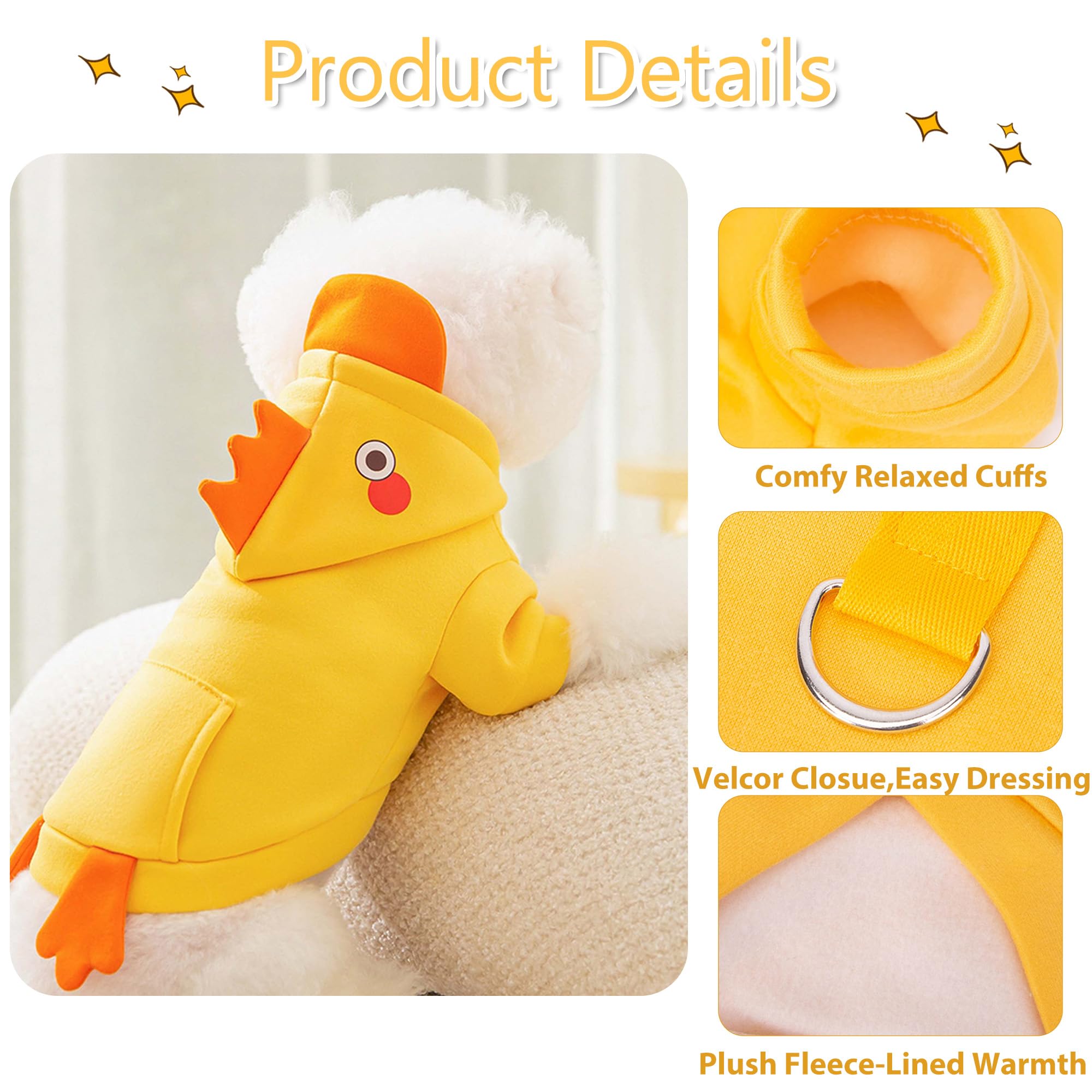 Halloween Pet Chicken Costume Outfits for Small Dog