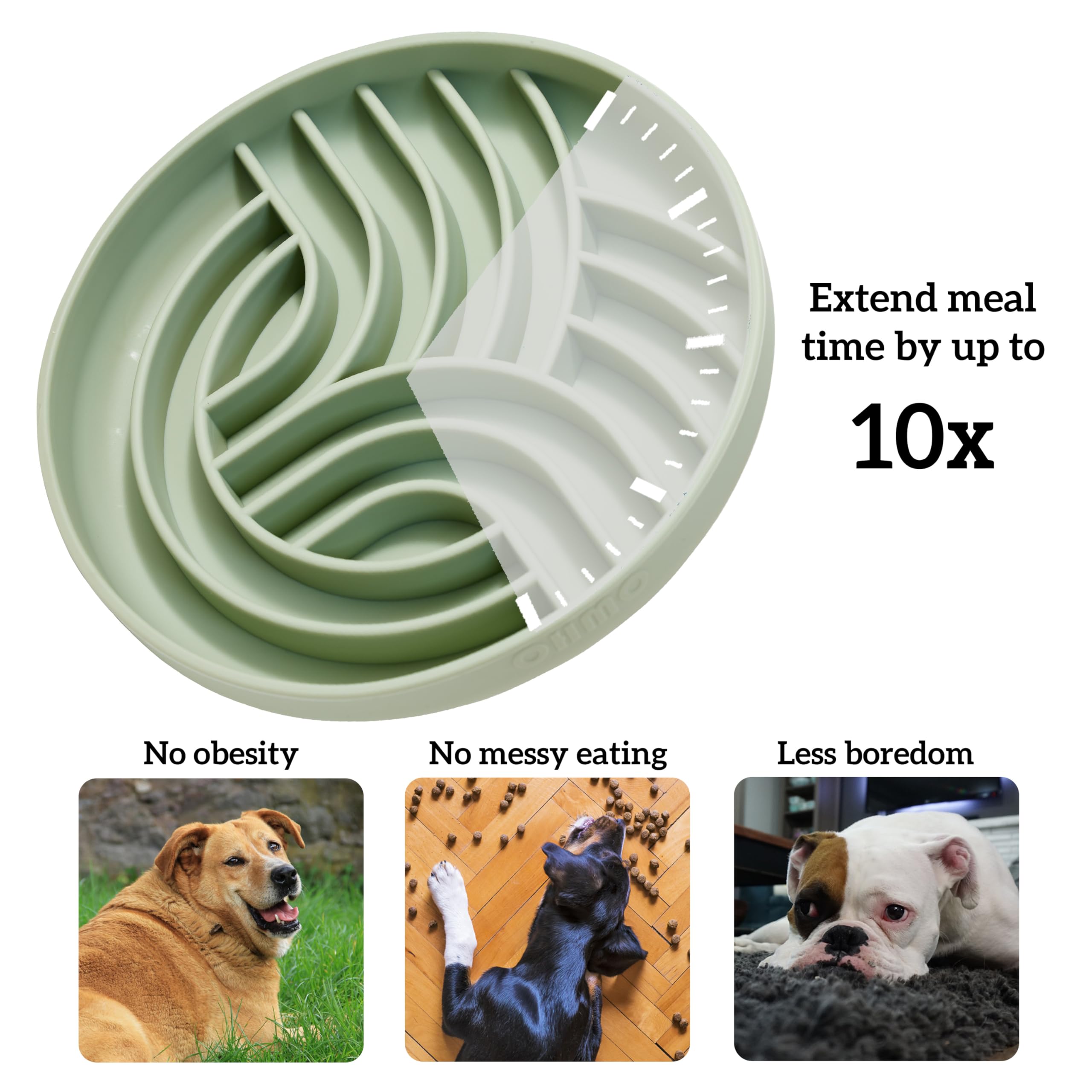 Silicone Puppy Cat Food Bowl with Anti-Slip Suction Cup