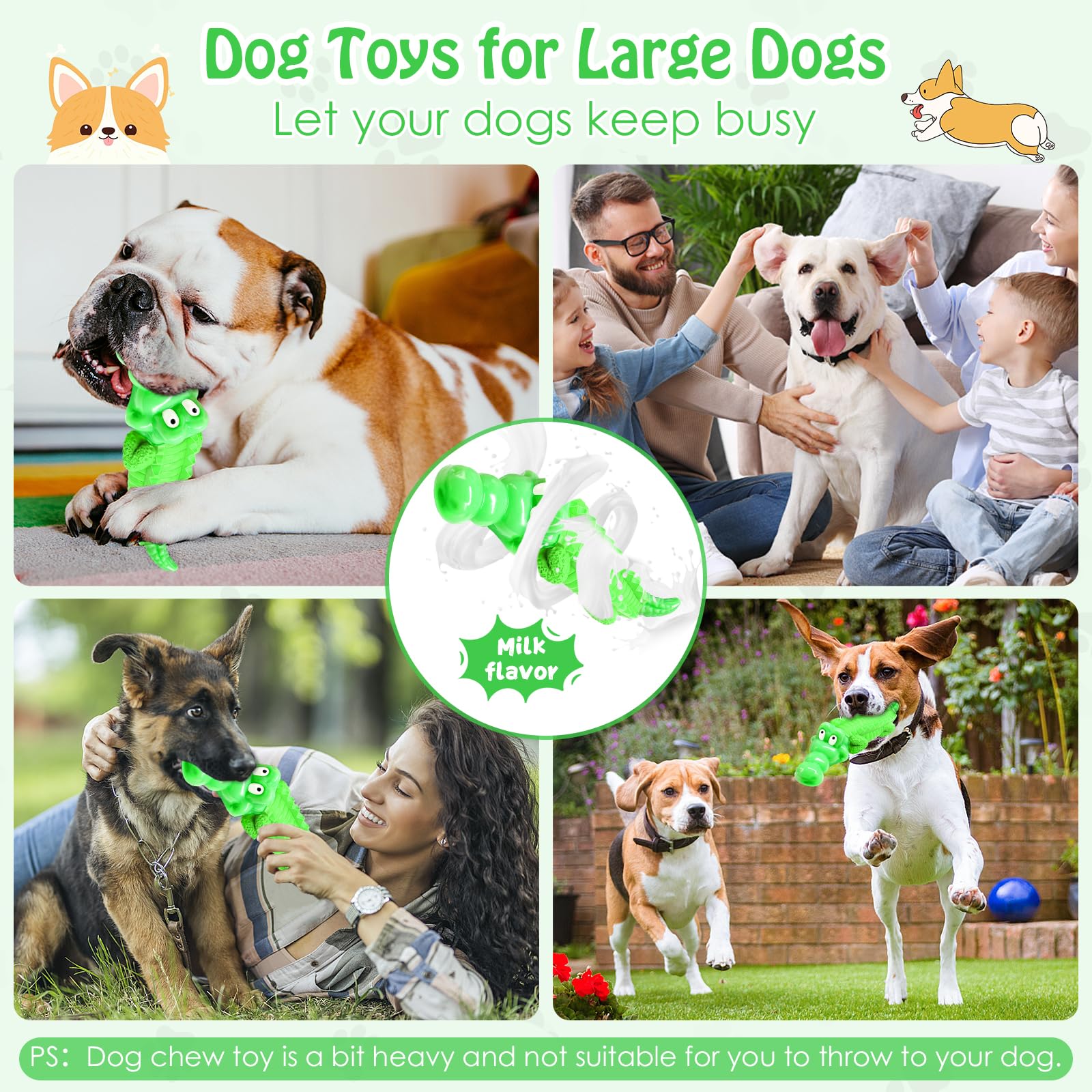 Dog Toys for Aggresive Chewers - Tough