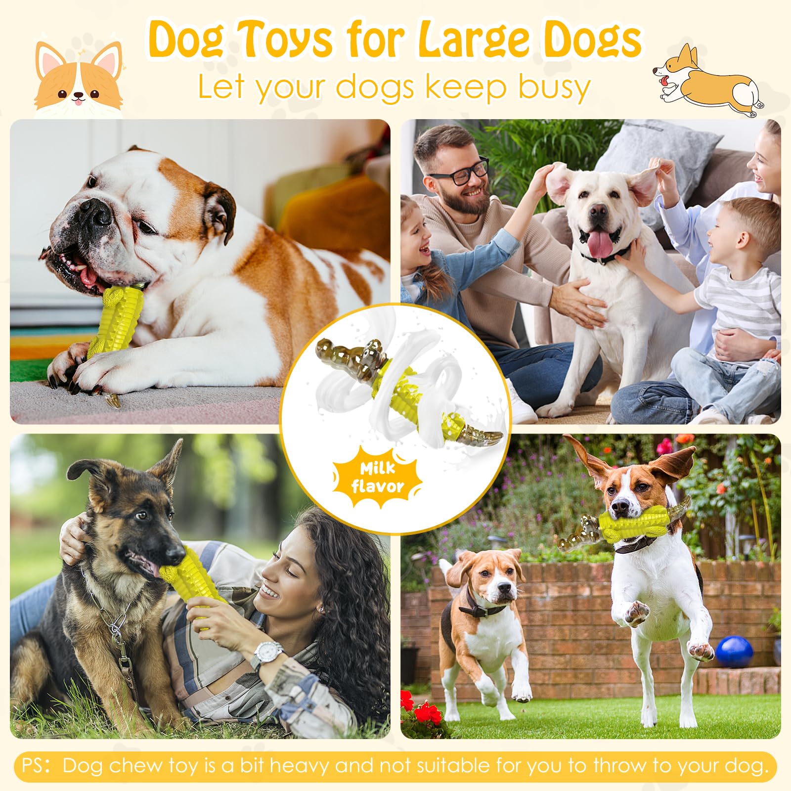 Dog Toys for Aggresive Chewers - Tough