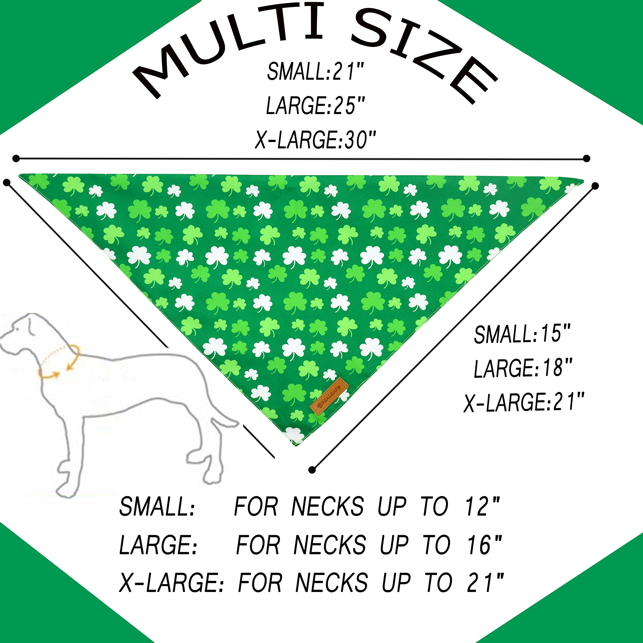 Realeaf Halloween Dog Bandanas 2 Pack