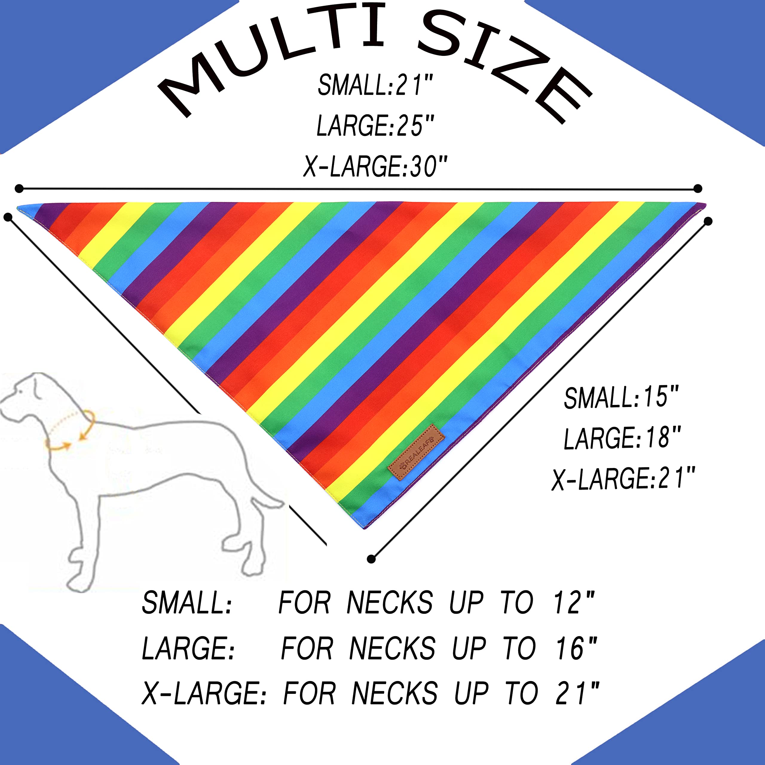 Realeaf Halloween Dog Bandanas 2 Pack