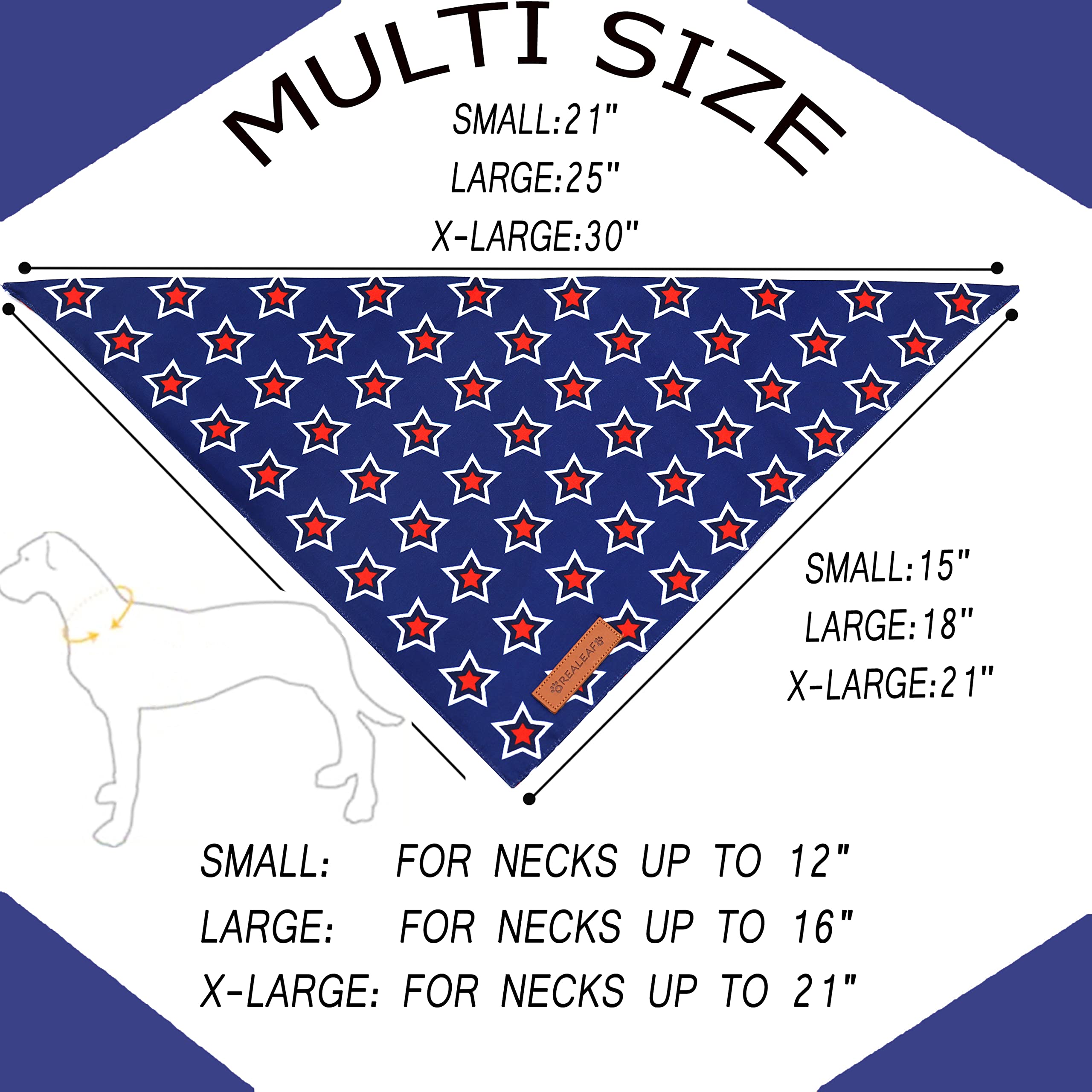 Realeaf Halloween Dog Bandanas 2 Pack