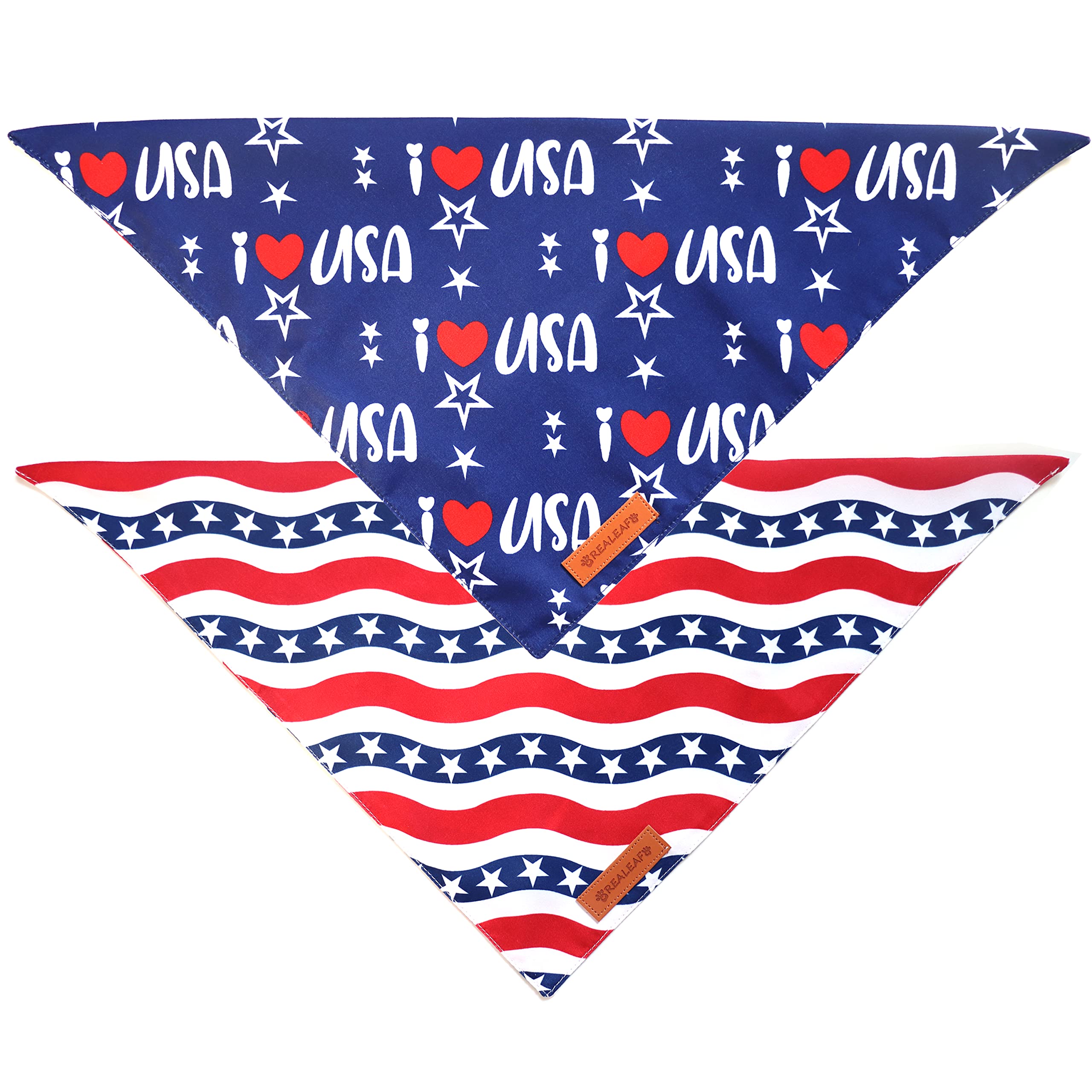 Realeaf Fall Halloween Dog Bandanas 2 Pack