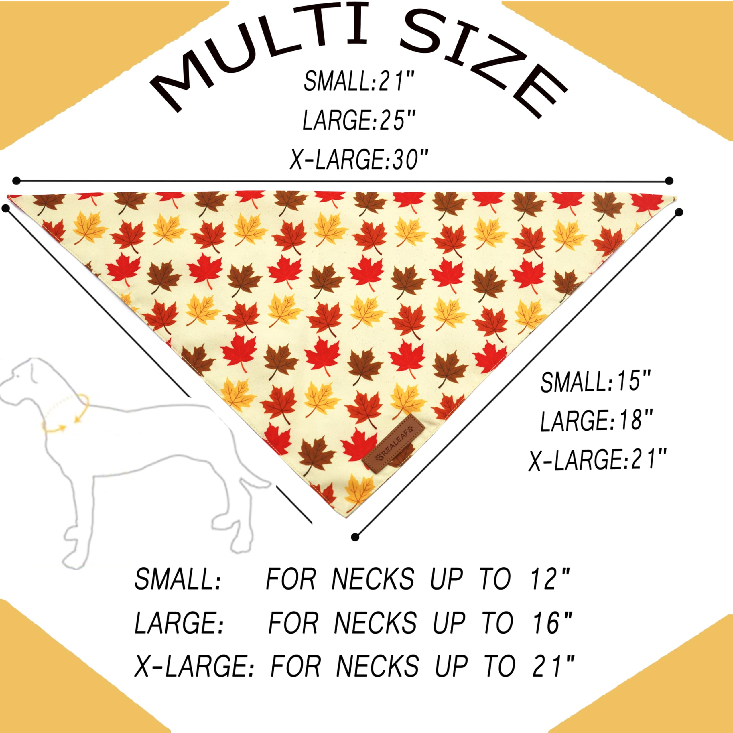 Realeaf Halloween Dog Bandanas 2 Pack