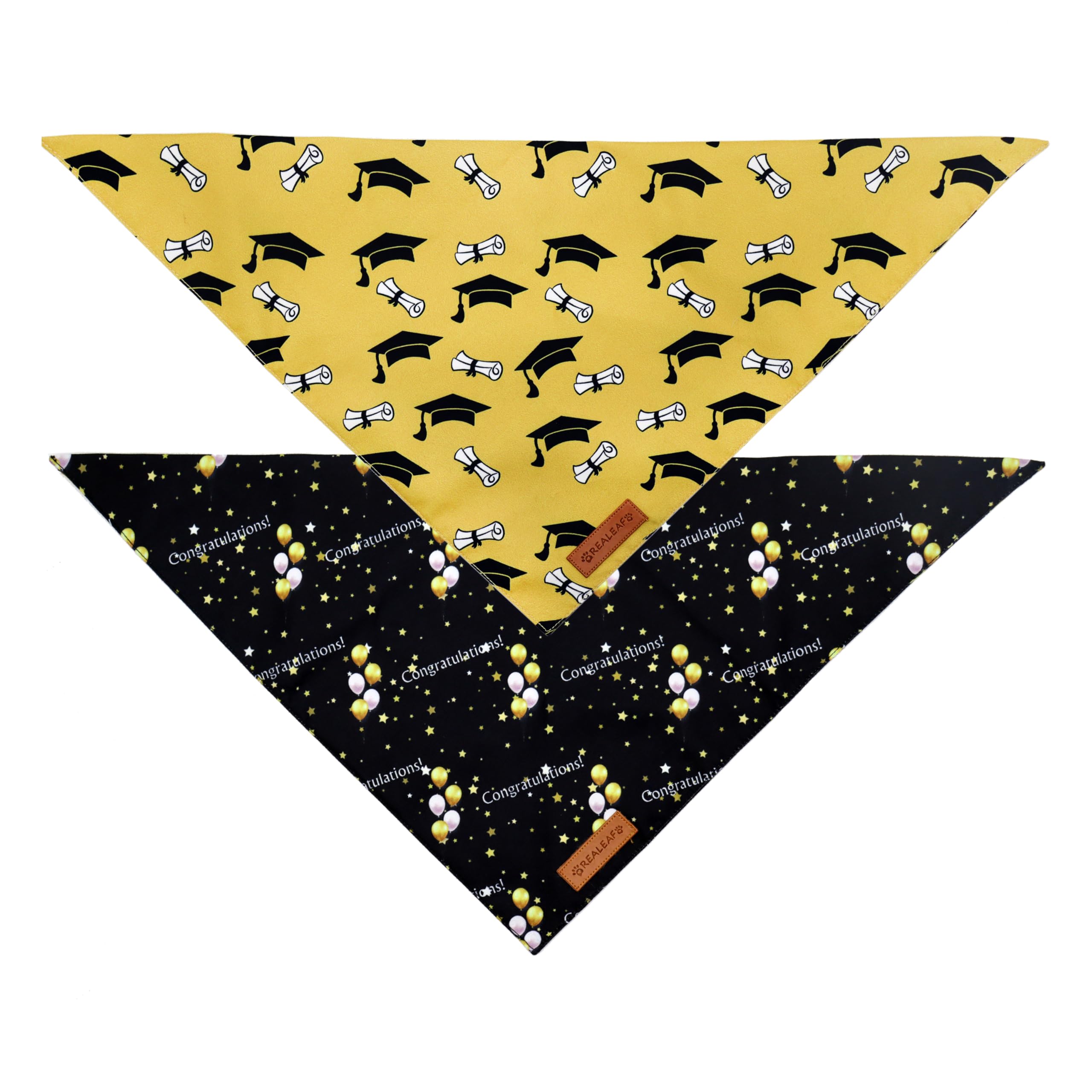 Realeaf Fall Halloween Dog Bandanas 2 Pack