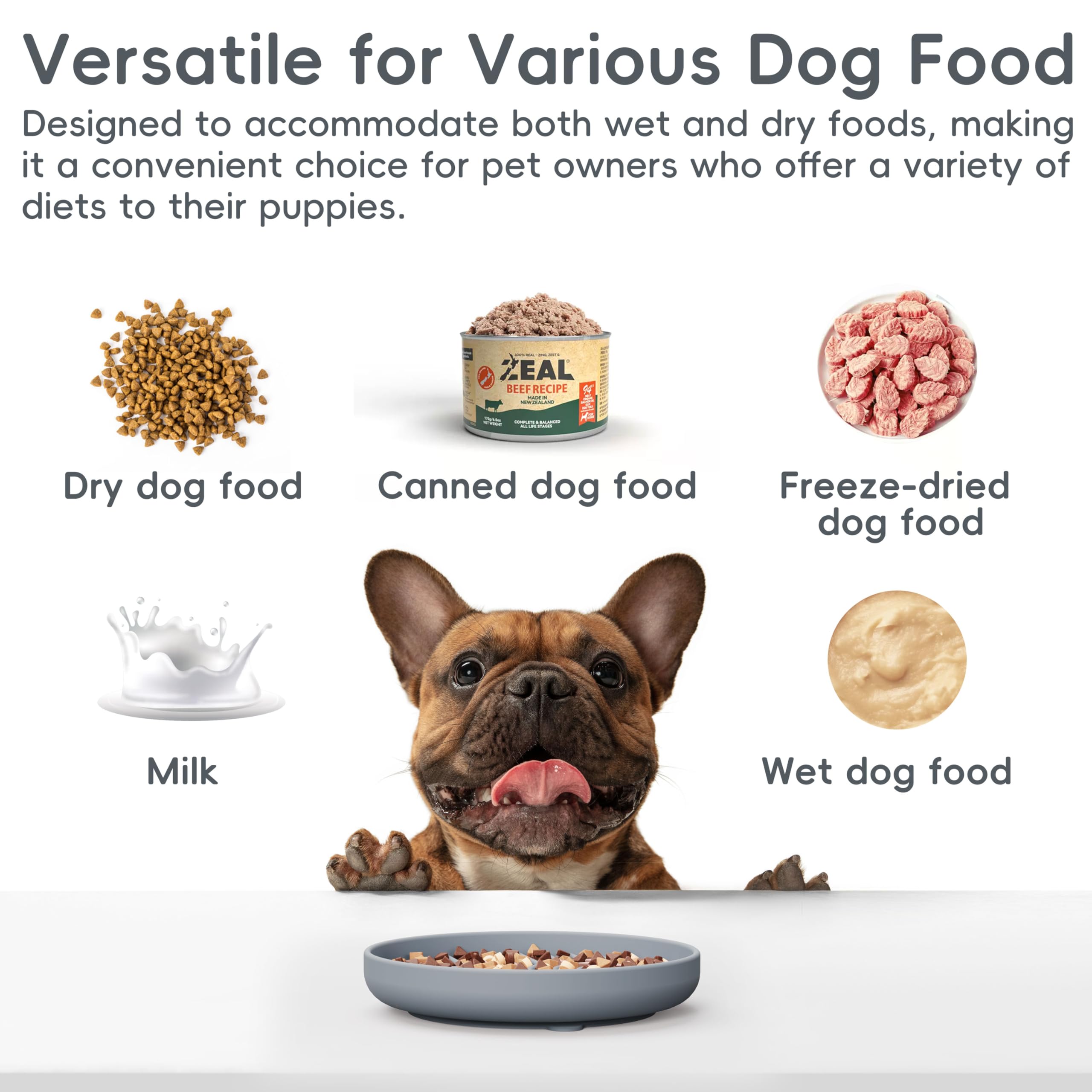 AXEFUN Slow Feeder Dog Bowls, Silicone Slow Feeder for Dogs & Puppies