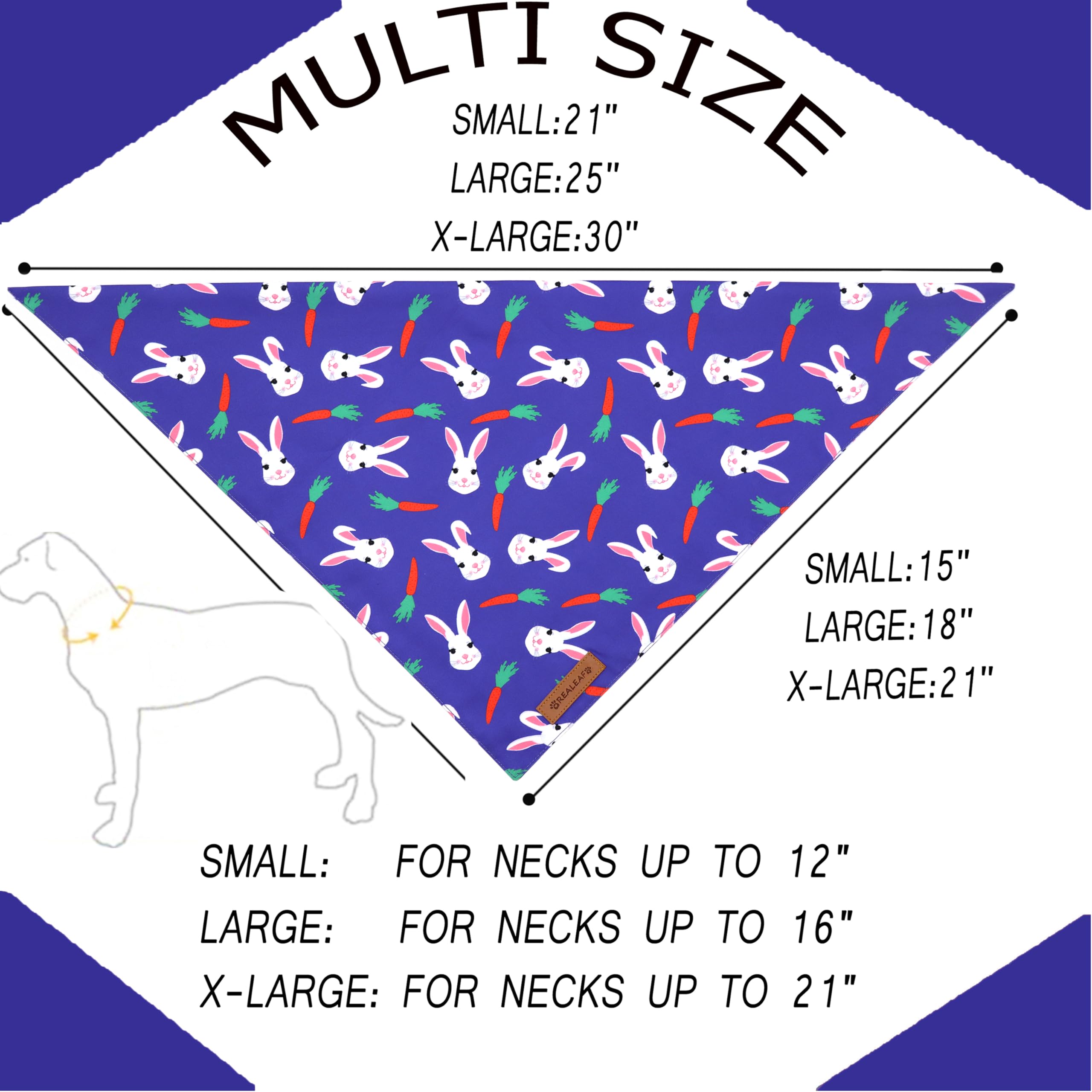 Realeaf Halloween Dog Bandanas 2 Pack