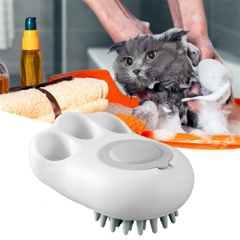 Durable Cat Paw Bath Brush Fine Foaming Labor-saving