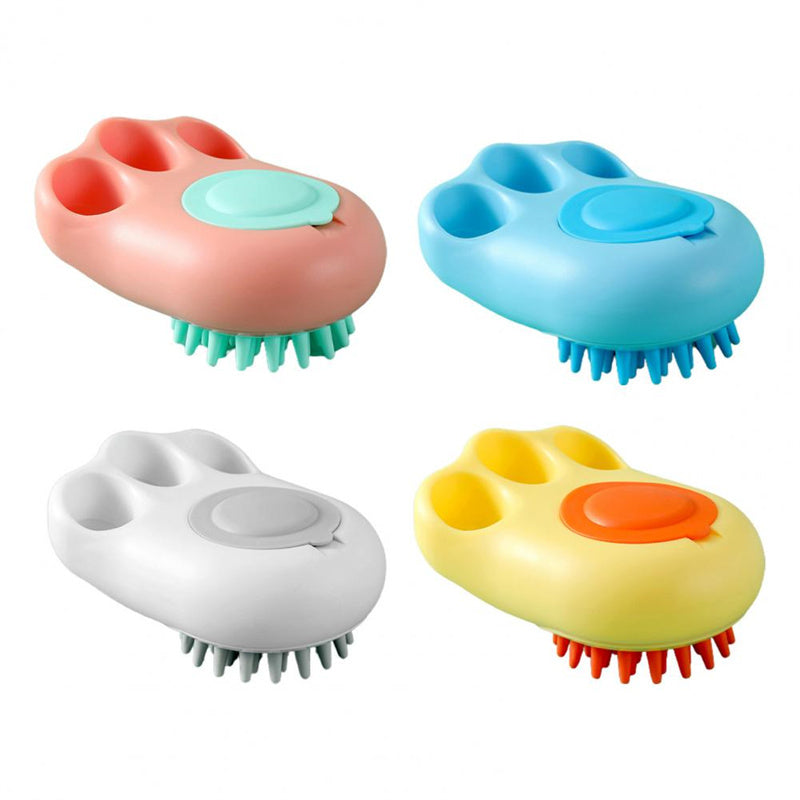 Durable Cat Paw Bath Brush Fine Foaming Labor-saving