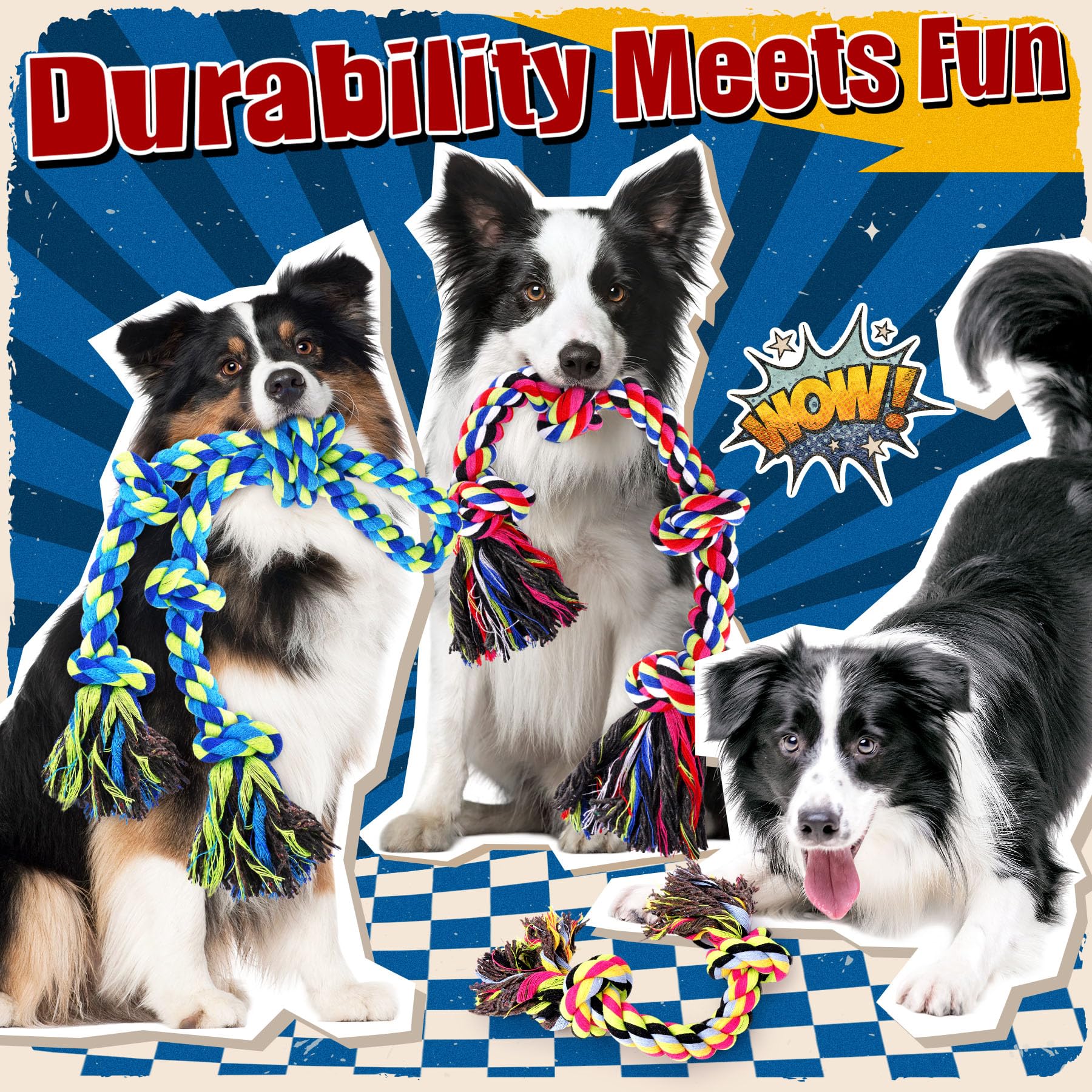 Forfon Heavy Duty Dog Toy for Aggressive Chewers