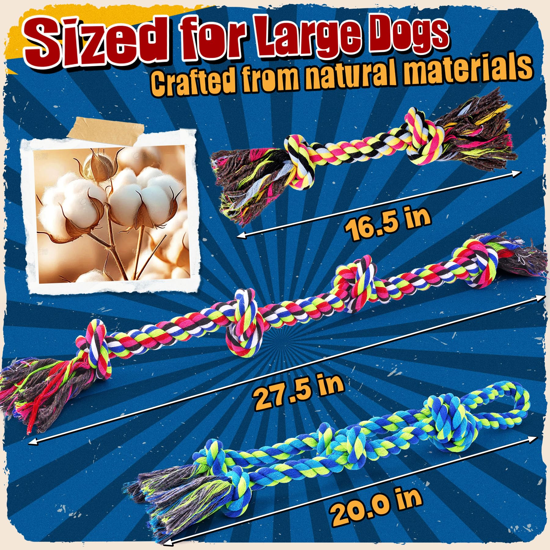 Forfon Heavy Duty Dog Toy for Aggressive Chewers