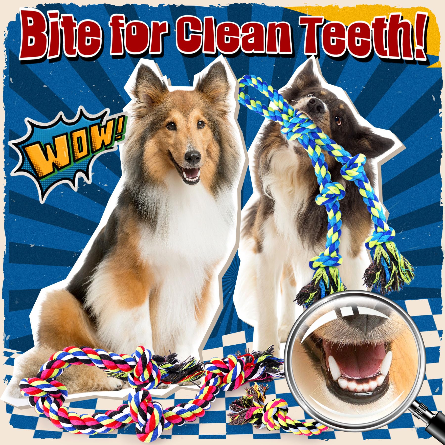 Forfon Heavy Duty Dog Toy for Aggressive Chewers