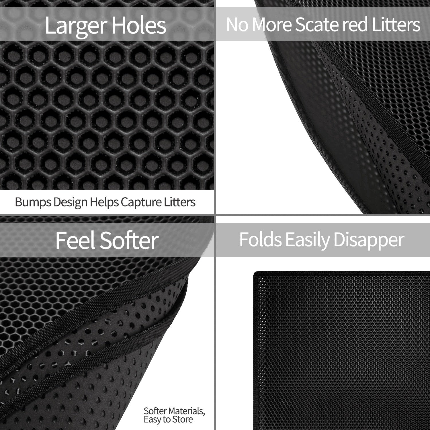 Waterproof Honeycomb Cat Litter Mat