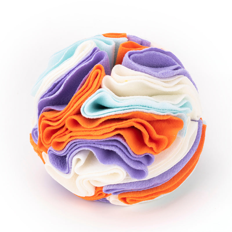 Snuffle Ball Interactive Dog Toys/ Brain Mental Stimulating Puzzle Toys for Dogs Enrichment/ Machine Washable (Color Options)