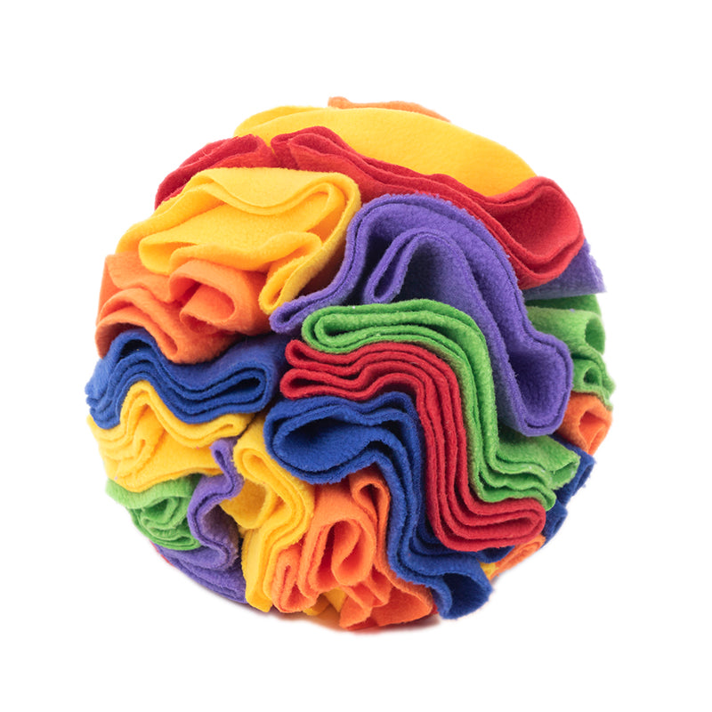 Snuffle Ball Interactive Dog Toys/ Brain Mental Stimulating Puzzle Toys for Dogs Enrichment/ Machine Washable (Color Options)