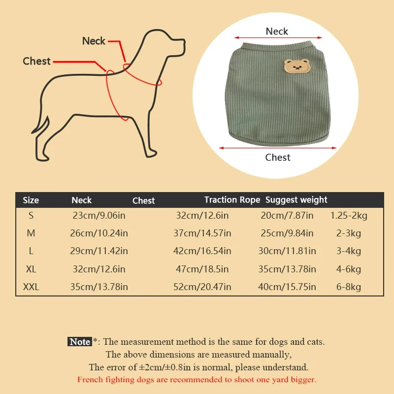 Thin Summer Vest for Small Dogs & Cats