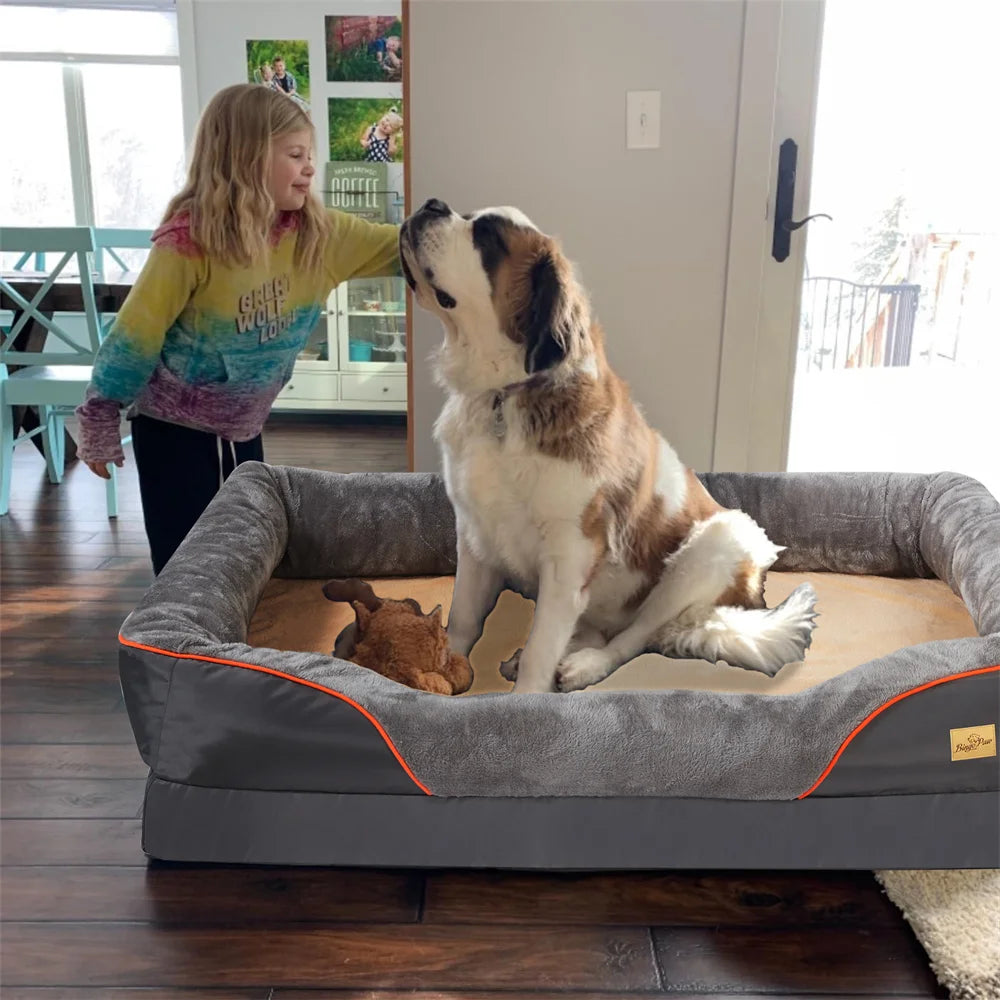 Waterproof Elevated Cushion Warm Puppy Bolster Couch