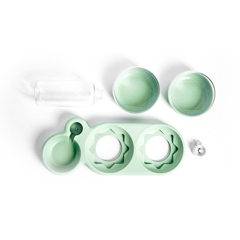 Pet Bowls/ Automatic Feeder Water Fountain/ Double Bowl (Color Options)