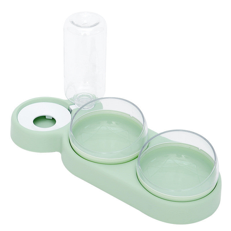 Pet Bowls/ Automatic Feeder Water Fountain/ Double Bowl (Color Options)