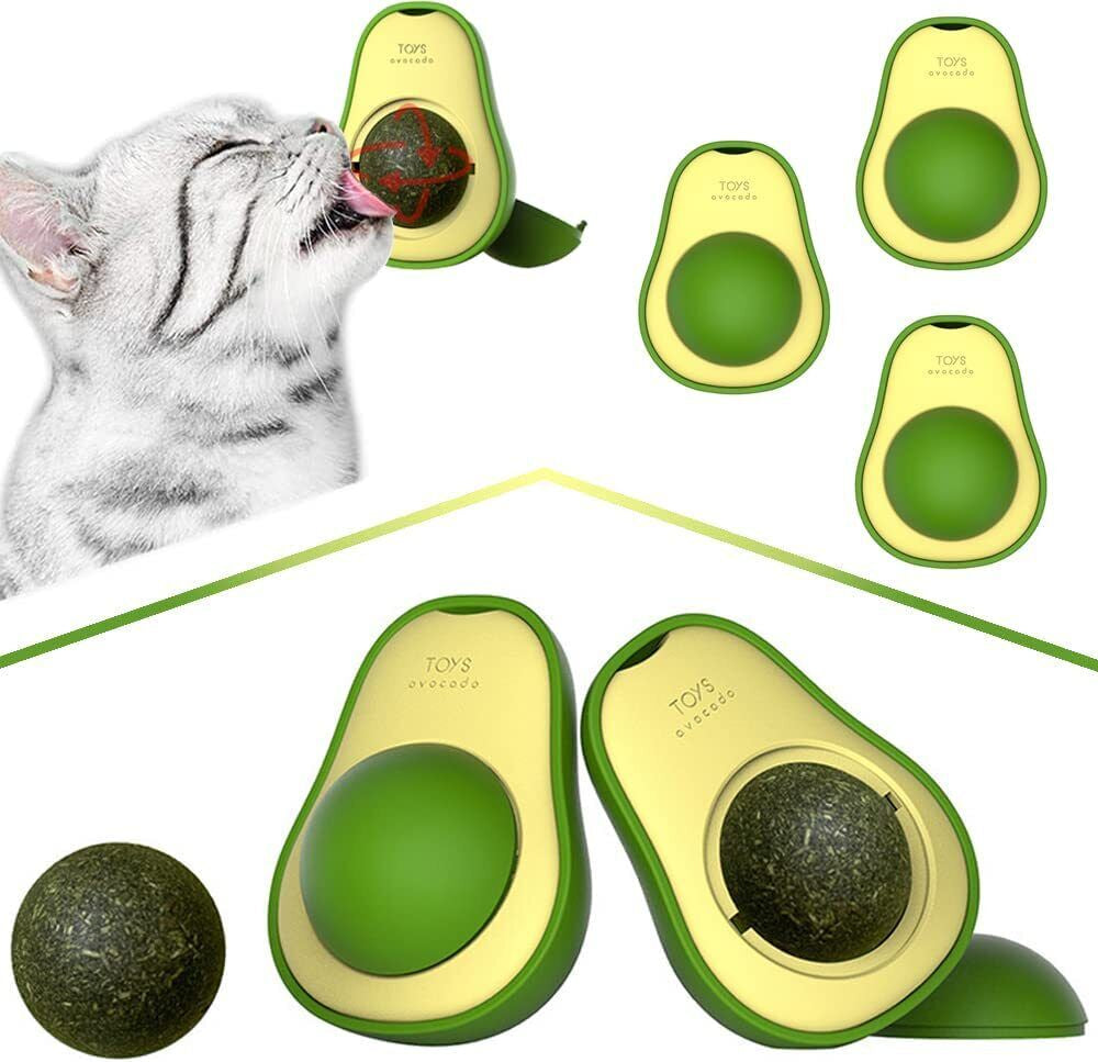 Cute Avocado Catnip Toys/ Cat Teeth Cleaning Toy/ Interactive (Options)
