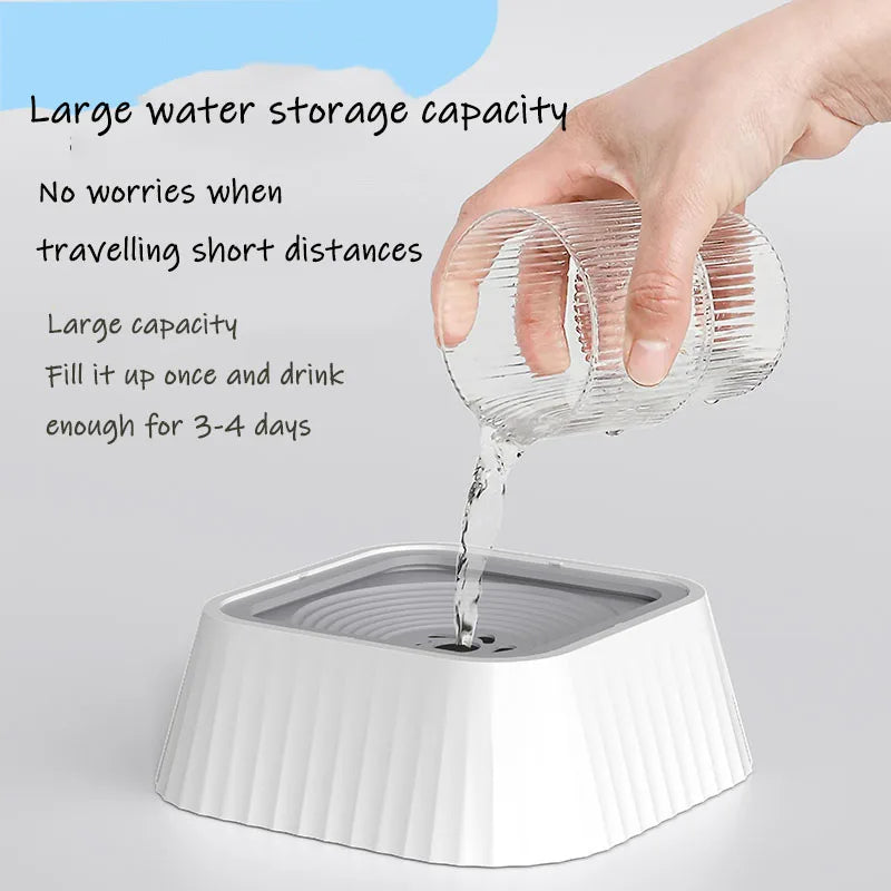 Floating Water Bowl/ No Splash Dog Bowl (Color Options)