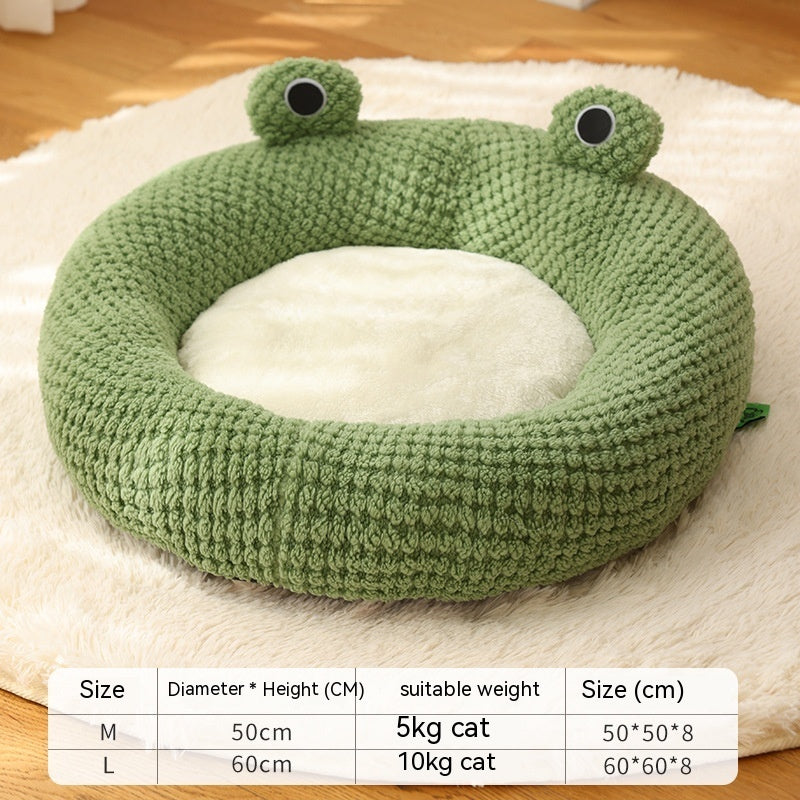Pet Nest Little Frog Series Warm Plush Mat Pet House