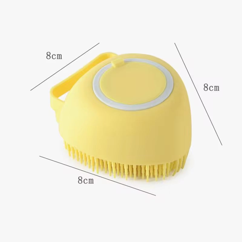 Dog Cat Bath Massage Brush/ Soft Silicone (Color Options)