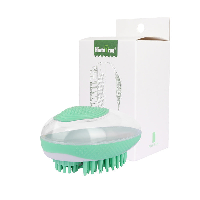 Pet Bath Brush/ 2-In-1 Soft Silicone Cleaning Tool (Color Options)